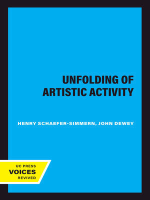 cover image of The Unfolding of Artistic Activity